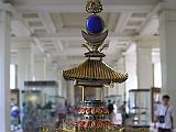 British Museum Top 20 Buddhism 10-1 Cloisonne Mandala Top 10. Cloisonne Mandala� China, 1772AD, 56cm high. This miniature building, inlaid with coral and bells made of jade and silver, represents a Buddhist mandala in three dimensions. Cloisonn� mandalas were popular under Emperor Qianlong (1736-95).